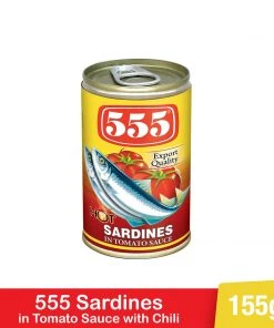 Shoppers Mart - Binondo 555 Sardines Tomato Sauce W/ Chili 155g