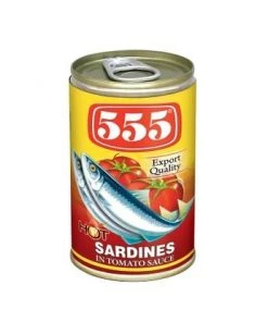 Shoppers Mart - Binondo 555 Sardines Tomato Sauce W/ Chili 425g Canned, Packed & Preserved Food
