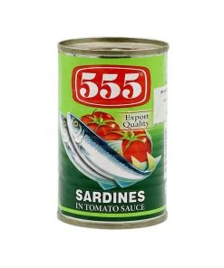 Shoppers Mart - Binondo Canned, Packed & Preserved Food 555 Sardines Tomato Sauce Green 425g