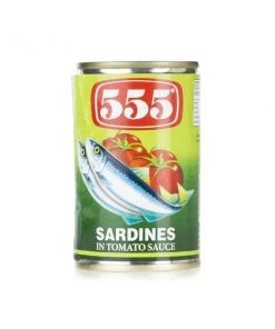 Shoppers Mart - Binondo 555 Sardines Tomato Sauce Green 155g Canned, Packed & Preserved Food