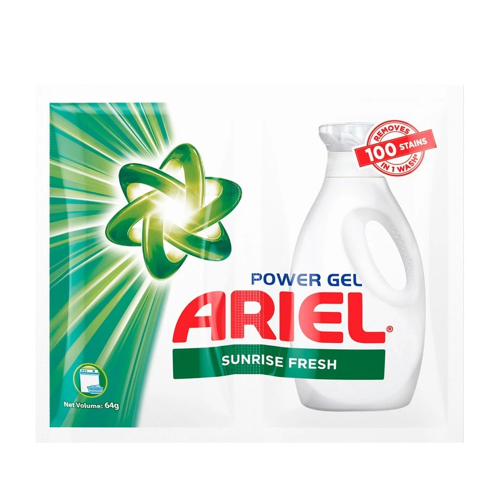 Shoppers Mart - Binondo Ariel Power Gel Sunrise Fresh 64g Household & Laundry 1 Shoppers Mart - Binondo Ariel Power Gel Sunrise Fresh 64g Household & Laundry