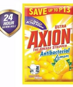 Shoppers Mart - Binondo Axion Dishwashing Liquid Lemon 190mL Household & Laundry