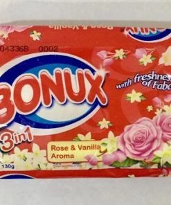 Shoppers Mart - Binondo Bonux Bar Rose & Vanilla 130g Household & Laundry