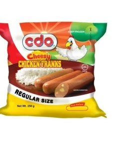 Shoppers' Mart CDO Cheezy Chicken Franks Reg. 250g Frozen