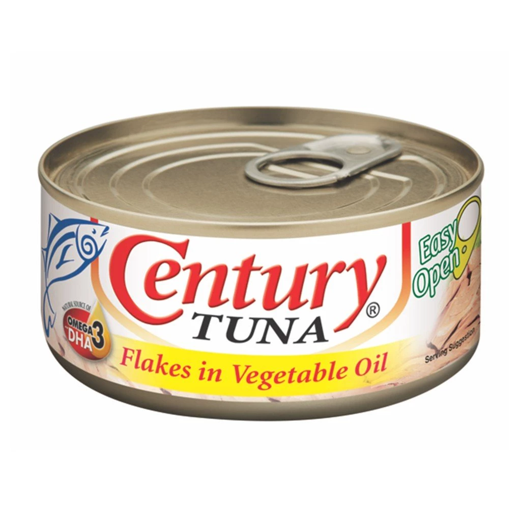 Shoppers Mart - Binondo Canned, Packed & Preserved Food Century Tuna Chunks Vegetable Oil 184g 1 Shoppers Mart - Binondo Canned, Packed & Preserved Food Century Tuna Chunks Vegetable Oil 184g