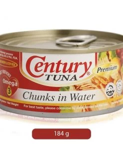 Shoppers Mart - Binondo Canned, Packed & Preserved Food Century Tuna Chunks Water 184g