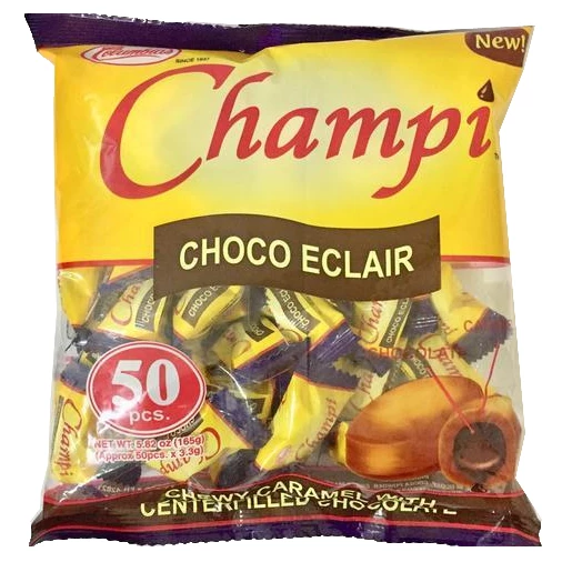 Shoppers Mart - Binondo Champi Chewy Candy Choco Eclair 50S Confectionery 1 Shoppers Mart - Binondo Champi Chewy Candy Choco Eclair 50S Confectionery