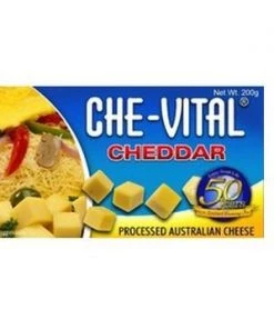 Shoppers' Mart Che-Vital Cheese Cheddar 200g Dairy, Chilled & Eggs
