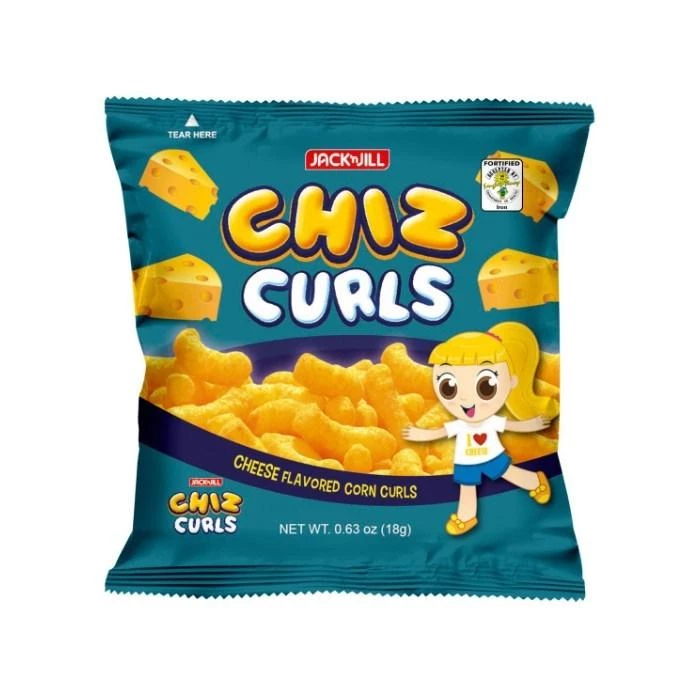 Shoppers Mart - Binondo Chiz Curls Snacks Cheese 18g 1 Shoppers Mart - Binondo Chiz Curls Snacks Cheese 18g