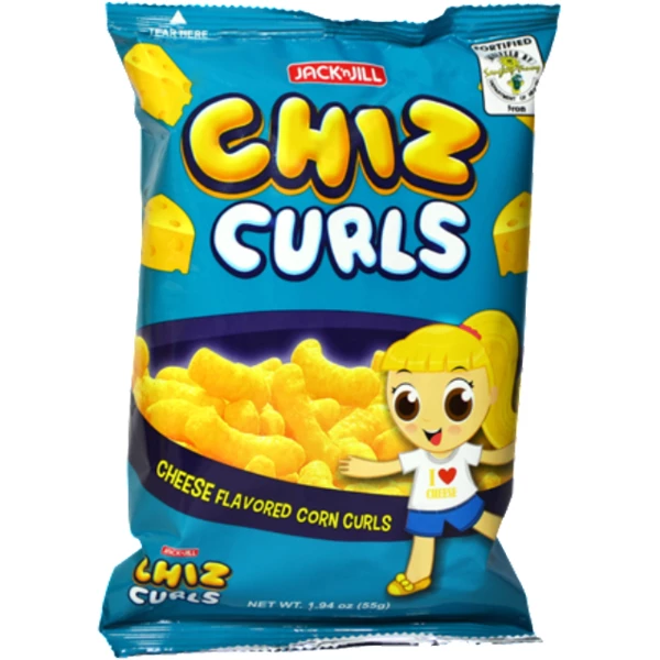 Shoppers Mart - Binondo Chiz Curls Snacks Cheese 55g 1 Shoppers Mart - Binondo Chiz Curls Snacks Cheese 55g