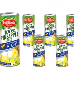 Shoppers Mart - Binondo Del Monte Juice Pineapple W/ Vitamins A, C & E 6x 240mL Beverages