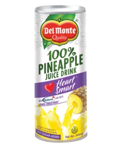 Shoppers Mart - Binondo Beverages Delmonte Juice Pineapple Heart Smart 240mL