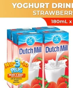 Shoppers Mart - Binondo Dairy, Chilled & Eggs Dutch Mill Saver Pack Strawberry 180mLx4S