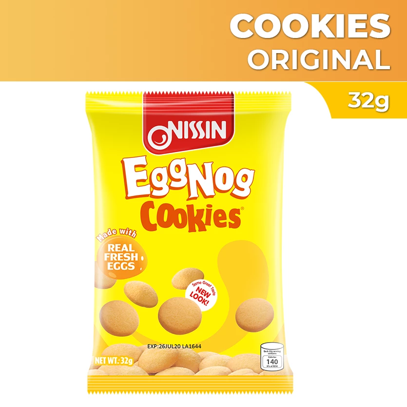 Shoppers Mart - Binondo Eggnog Cookies 32g Biscuits, Crackers & Cookies 1 Shoppers Mart - Binondo Eggnog Cookies 32g Biscuits, Crackers & Cookies