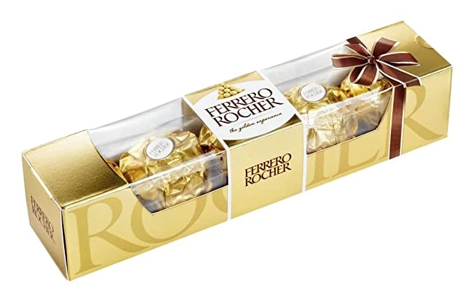 Shoppers Mart - Binondo Confectionery Ferrero Rocher Chocolate 5 Pcs 62.5g 1 Shoppers Mart - Binondo Confectionery Ferrero Rocher Chocolate 5 Pcs 62.5g