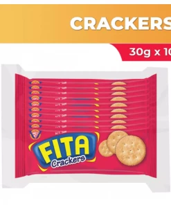 Shoppers Mart - Binondo Biscuits, Crackers & Cookies Fita Crackers Singles 30gx10S