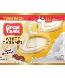 Shoppers Mart - Binondo Beverages Great Taste Coffee 3In1 Twin Pack White Caramel 50Gx5S