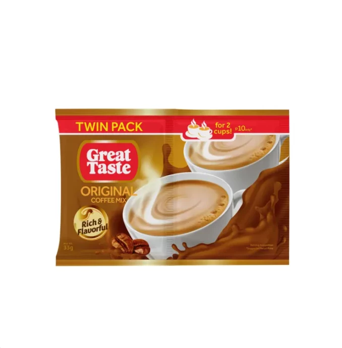 Shoppers Mart - Binondo Great Taste Coffee Mix 3In1 Twin Pack Brown Barako 52Gx5S