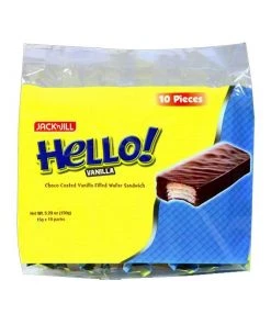 Shoppers Mart - Binondo Snacks Hello Coated Wafer Vanilla 15gx10S