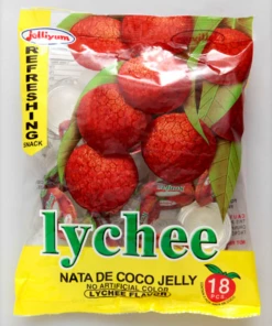 Shoppers Mart - Binondo Confectionery Jelliyum Fruit Jelly Lychee W/ Nata De Coco 18S