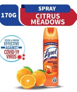 Shoppers Mart - Binondo Household & Laundry Lysol Disinfectant Spray Citrus Meadows 170g