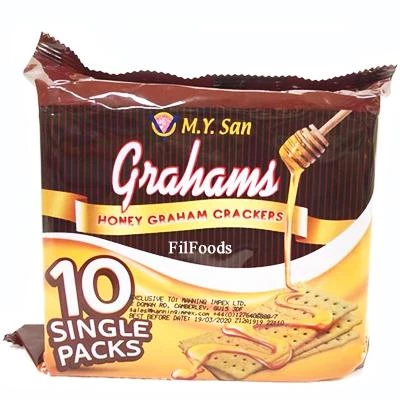 Shoppers Mart - Binondo M.Y. San Graham Honey Crackers 25gx10S Biscuits, Crackers & Cookies 1 Shoppers Mart - Binondo M.Y. San Graham Honey Crackers 25gx10S Biscuits, Crackers & Cookies