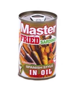 Shoppers Mart - Binondo Canned, Packed & Preserved Food Master Fried Sardines Hot&Spcy In Tmato Sauce 155g