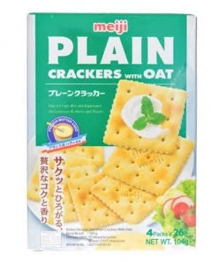 Shoppers Mart - Binondo Biscuits, Crackers & Cookies Meiji Plain Cracker With Oat 104g