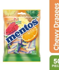 Shoppers Mart - Binondo Confectionery Mentos Bag Tropical Mix 50S