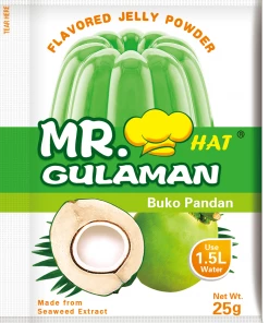 Shoppers Mart - Binondo Food Cupboard Mr. Hat Gulaman Buko Pandan Green 25g