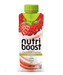 Shoppers Mart - Binondo Nutriboost Milk & Juice Drink Strawberry 330mL