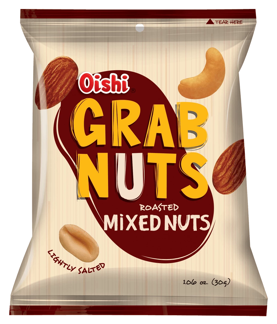 Shoppers Mart - Binondo Oishi Grab Nuts Roasted Mixed Nuts 30g Snacks 1 Shoppers Mart - Binondo Oishi Grab Nuts Roasted Mixed Nuts 30g Snacks