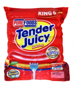Shoppers' Mart Frozen Purefoods Hotdog Tender Juicy Kingsize 1Kg