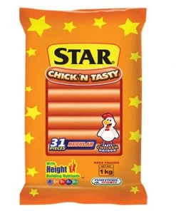 Shoppers' Mart Purefoods Star Chick'N Tasty Hotdog Reg 1Kg Frozen