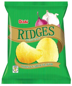 Shoppers Mart - Binondo Ridges Natural Potato Onion & Garlic 60g