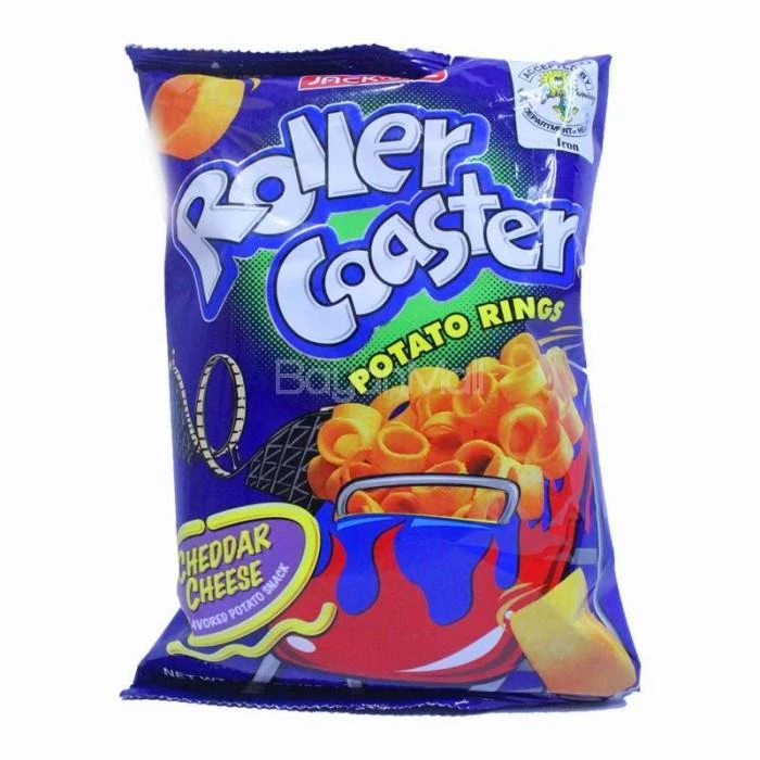 Shoppers Mart - Binondo Roller Coaster Potato Ring Cheese 85g Snacks 1 Shoppers Mart - Binondo Roller Coaster Potato Ring Cheese 85g Snacks