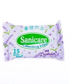 Shoppers Mart - Binondo Household & Laundry Sanicare Cleansing Wipes Lavender 15S