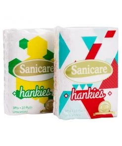 Shoppers Mart - Binondo Household & Laundry Sanicare Facial Tissue Hankies 3Ply 6S