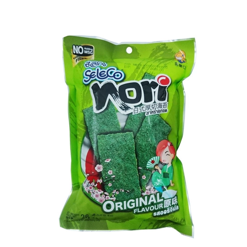 Shoppers Mart - Binondo Seleco Nori Crispy Seaweed Orig 36g Snacks 1 Shoppers Mart - Binondo Seleco Nori Crispy Seaweed Orig 36g Snacks