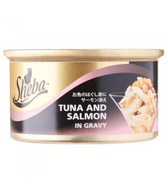 Shoppers Mart - Binondo Sheba Tuna & Salmon In Gravy 85g 1 Shoppers Mart - Binondo Sheba Tuna & Salmon In Gravy 85g