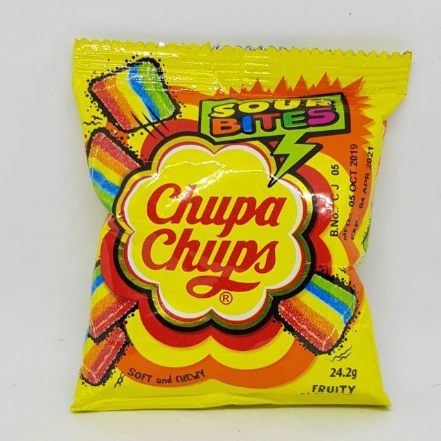 Shoppers Mart - Binondo Sour Bites Chupa Chups Soft & Chewy Candy 24.2g 1 Shoppers Mart - Binondo Sour Bites Chupa Chups Soft & Chewy Candy 24.2g