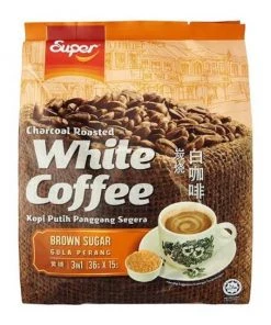 Shoppers Mart - Binondo Super Charcoal Roasted White Coffe Brown Sugar 36gx15